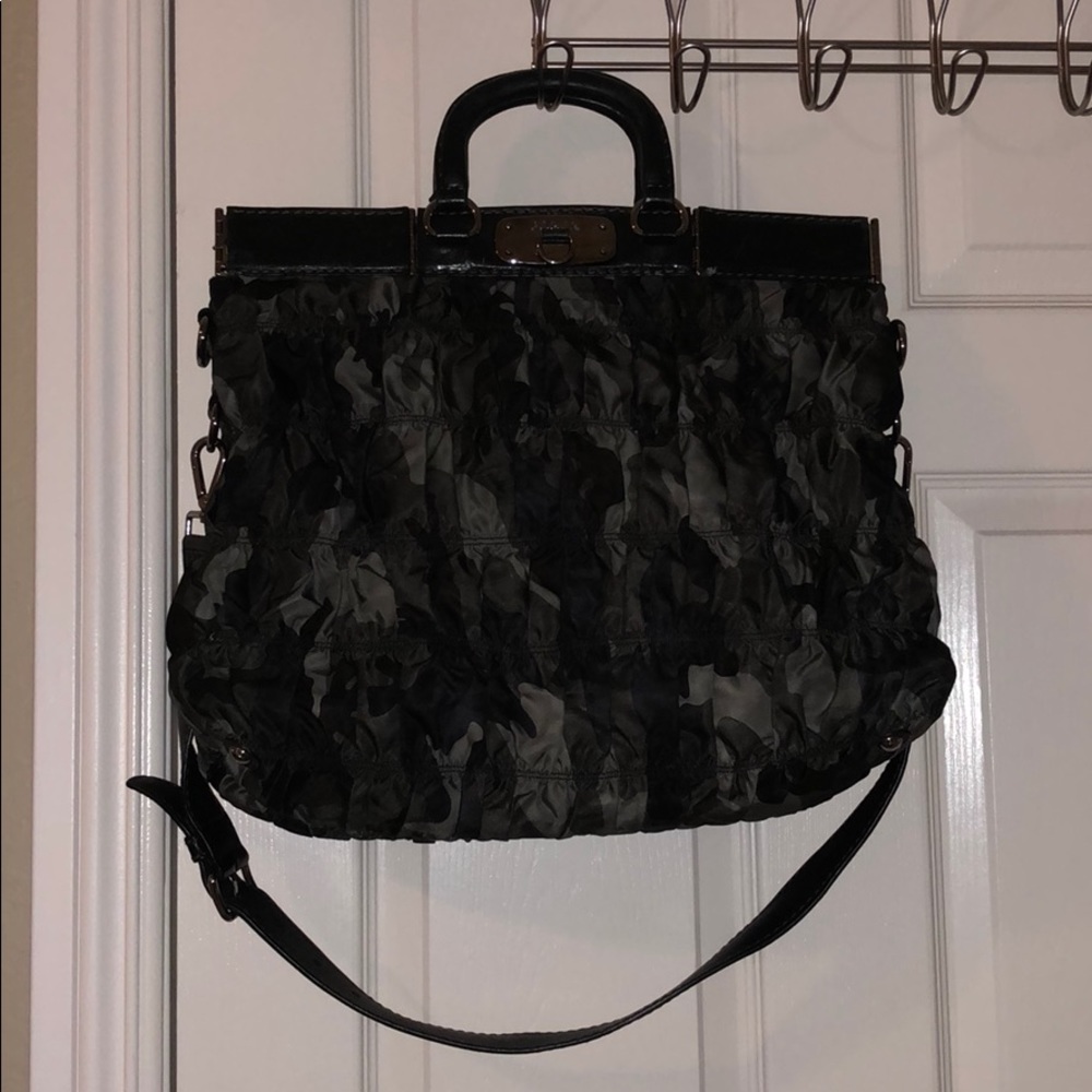 Extra Large Prada Camo Tote/Shoulder Bag/Satchel